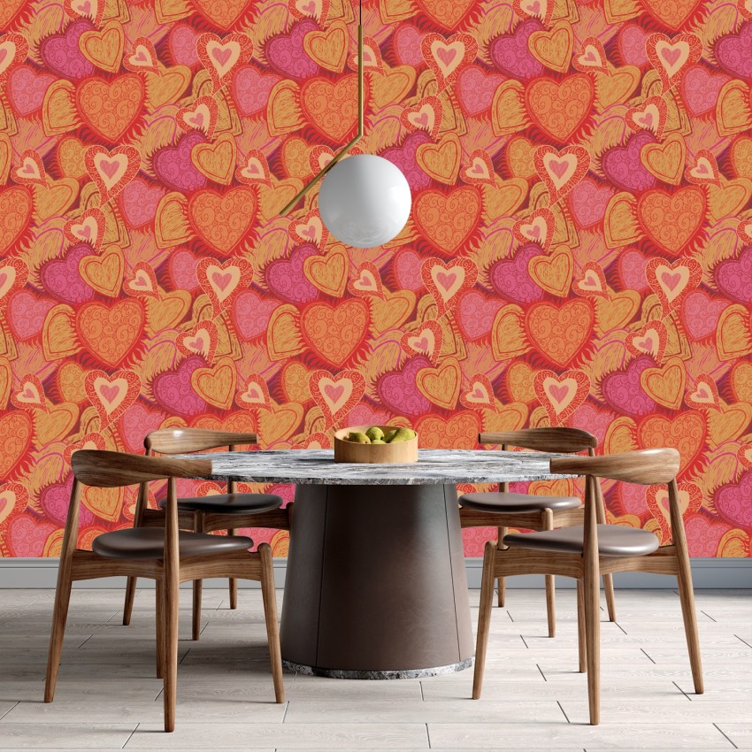 Mystic Walls MWZ1941 Pink Orange Rose Flowers HD 3D Wallpaper for Bedroom  Hall4 ft x 3 ft  122 cm x 91 cm  Amazonin Home Improvement
